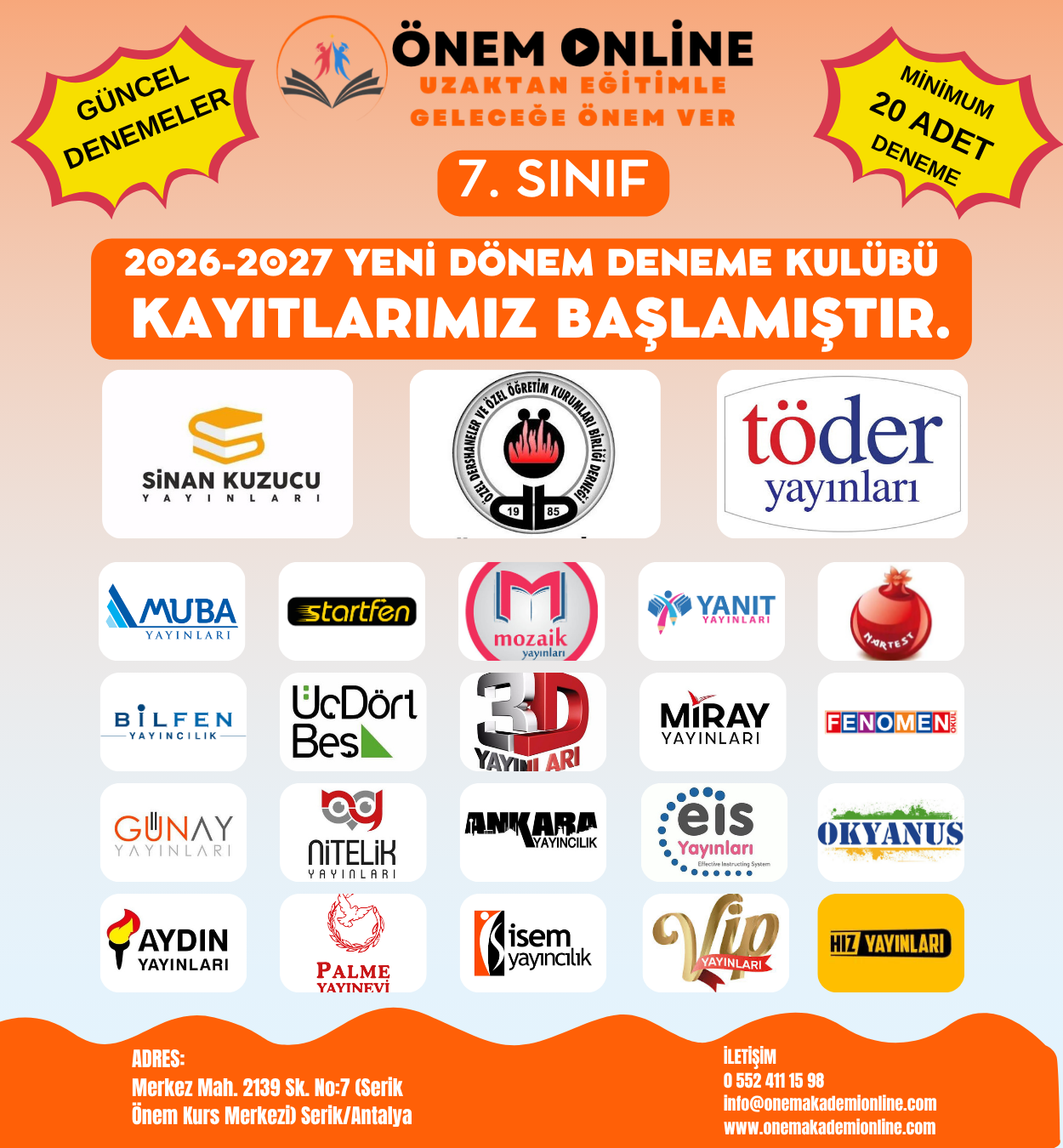 2026-2027 7. Sınıf  Deneme Kulübü